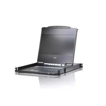 ATEN 43,2 cm (17 ίντσες) Widescreen DVI/HDMI Full HD LCD-Κονσόλα, 43,9 cm (17,3 ίντσες), LCD, USB, USB, DVI-D/HDMI/VGA, US-Αγγλικά