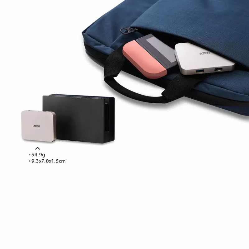 USB-C σε USB 2.0 Interface-Hub ATEN UH3235 — είσοδος Type-C, πολλαπλές θύρες USB-A, ασημί