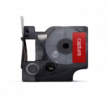 Ταινία σήμανσης Capture CA-S0720530 μαύρο σε λευκό D1 1,2 cm 7 m