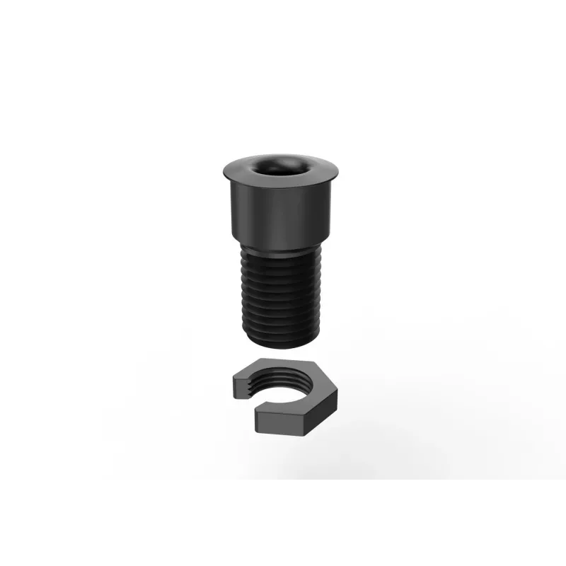 Vivolink VLDG22-B Πέρασμα καλωδίων γραφείου για οπή 22 mm, αλουμίνιο, μαύρο