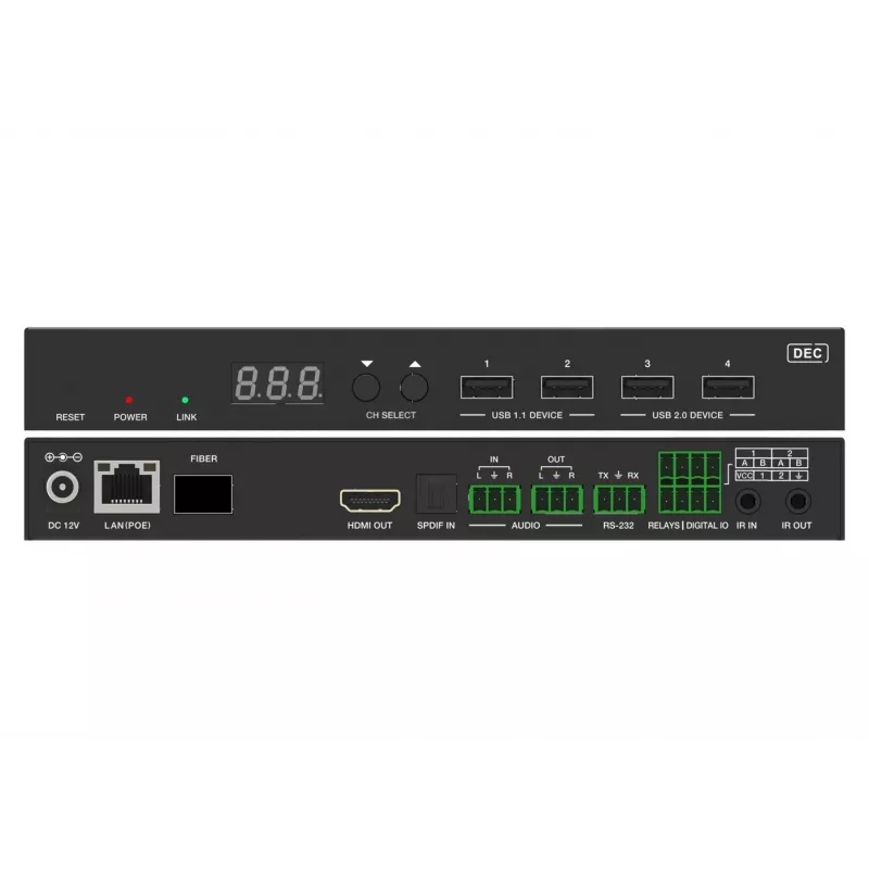 Vivolink VLVWIP2000-DEC AV over IP 4K60Hz JPEG2000 Αποκωδικοποιητής Matrix Videowall