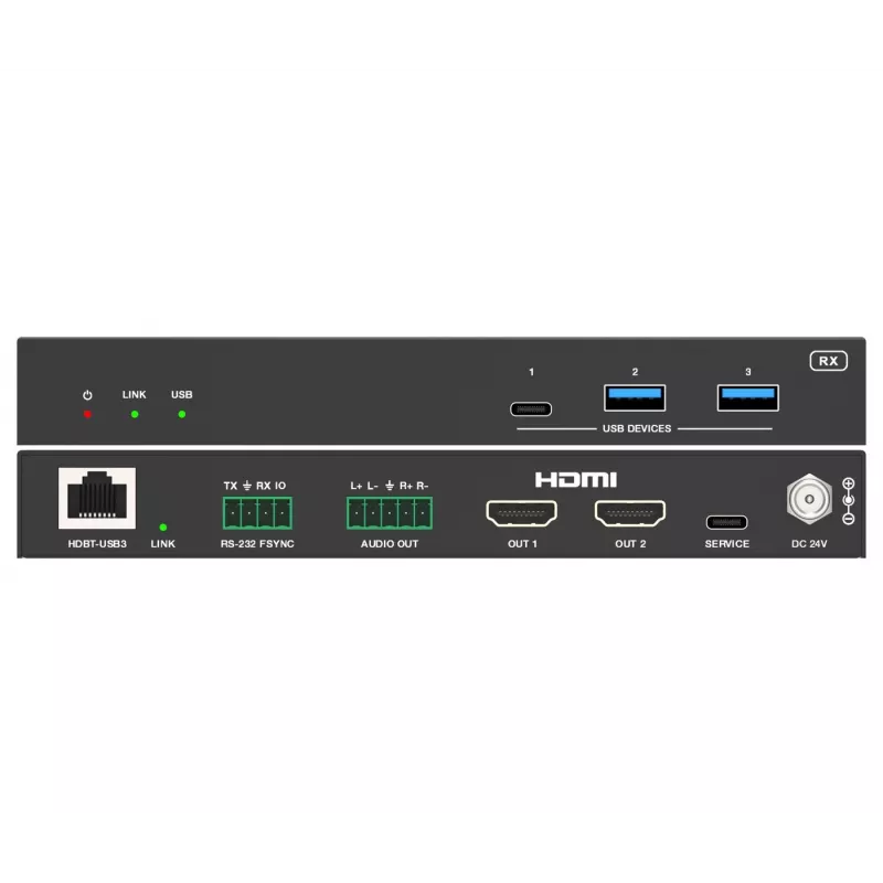 Επέκταση KVM Vivolink VLUSBCEXT2X2 USB 2.0 1920x1200 150m