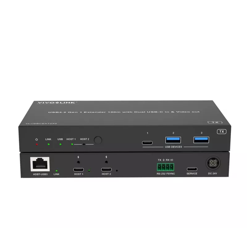 Επέκταση KVM Vivolink VLUSBCEXT2X2 USB 2.0 1920x1200 150m