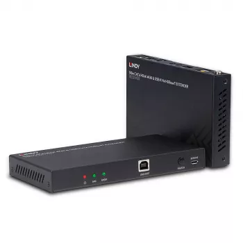 Lindy 100m Cat.6 HDMI 4K60, Audio, IR και RS-232 HDBaseT KVM Extender