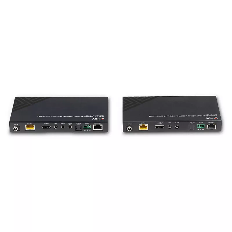 Lindy 100m Cat.6 HDMI 4K60, Audio, IR και RS-232 HDBaseT KVM Extender