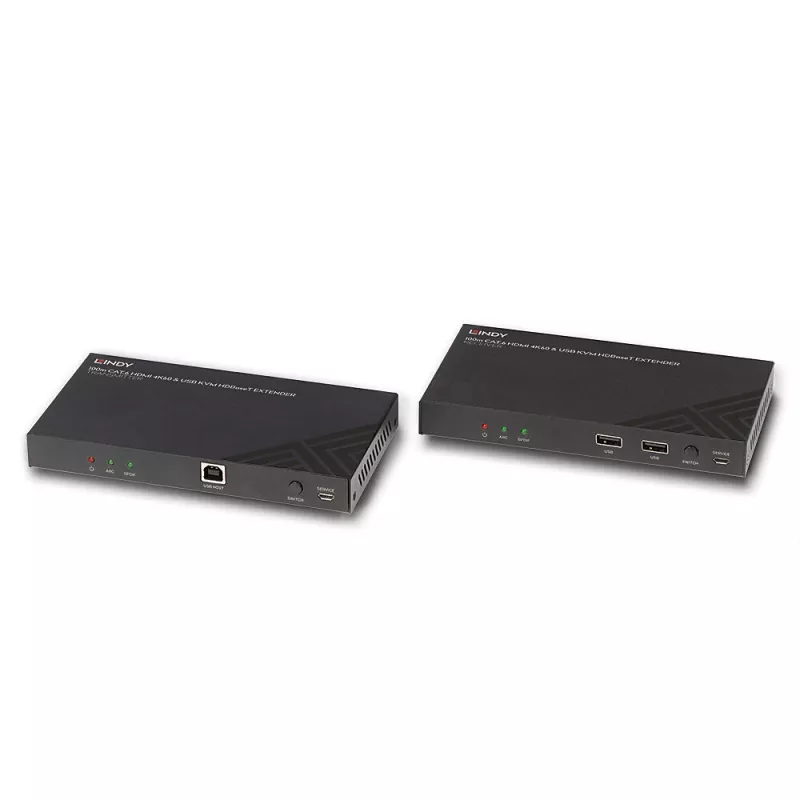 Lindy 100m Cat.6 HDMI 4K60, Audio, IR και RS-232 HDBaseT KVM Extender