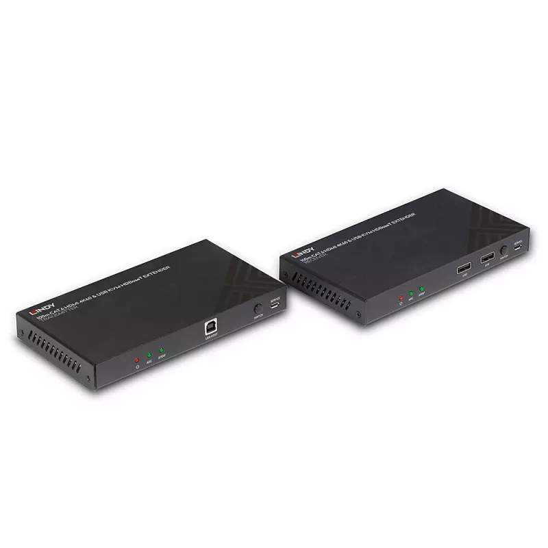 Lindy 100m Cat.6 HDMI 4K60, Audio, IR και RS-232 HDBaseT KVM Extender