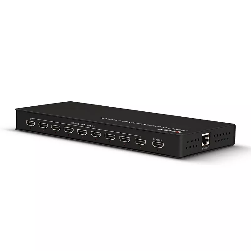 Lindy 9 Θυρών HDMI 10.2G Multi-view Switch Μαύρο 30Hz