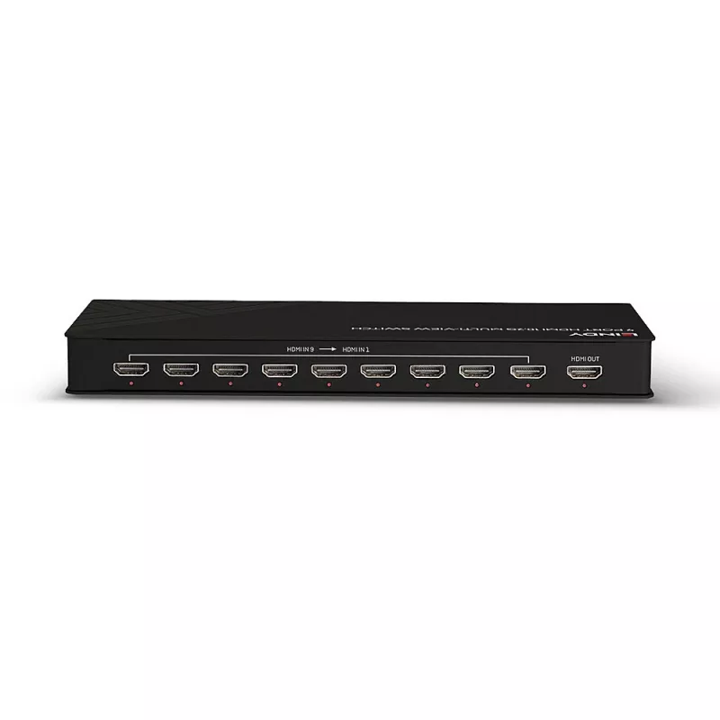 Lindy 9 Θυρών HDMI 10.2G Multi-view Switch Μαύρο 30Hz