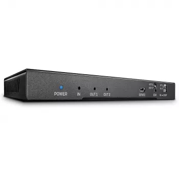 Διαχωριστής HDMI Lindy 2 Port HDMI 18G Splitter με ήχο και downscaling