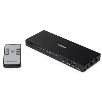 Lindy 4-Port HDMI 8K60 Διακόπτης με eARC HDMI USB A USB C
