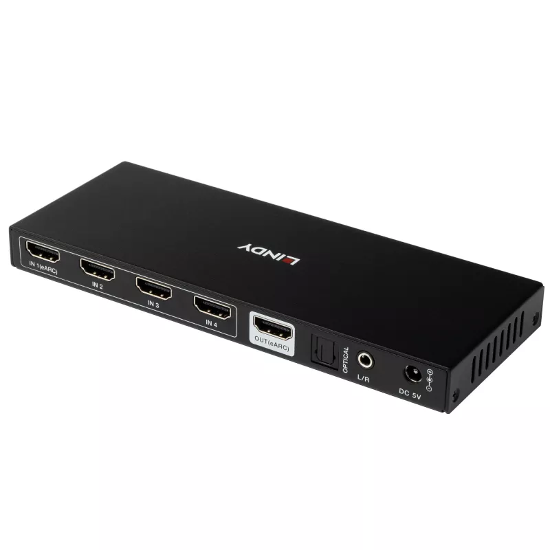 Lindy 4-Port HDMI 8K60 Διακόπτης με eARC HDMI USB A USB C