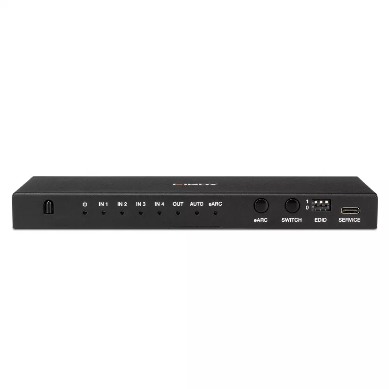 Lindy 4-Port HDMI 8K60 Διακόπτης με eARC HDMI USB A USB C