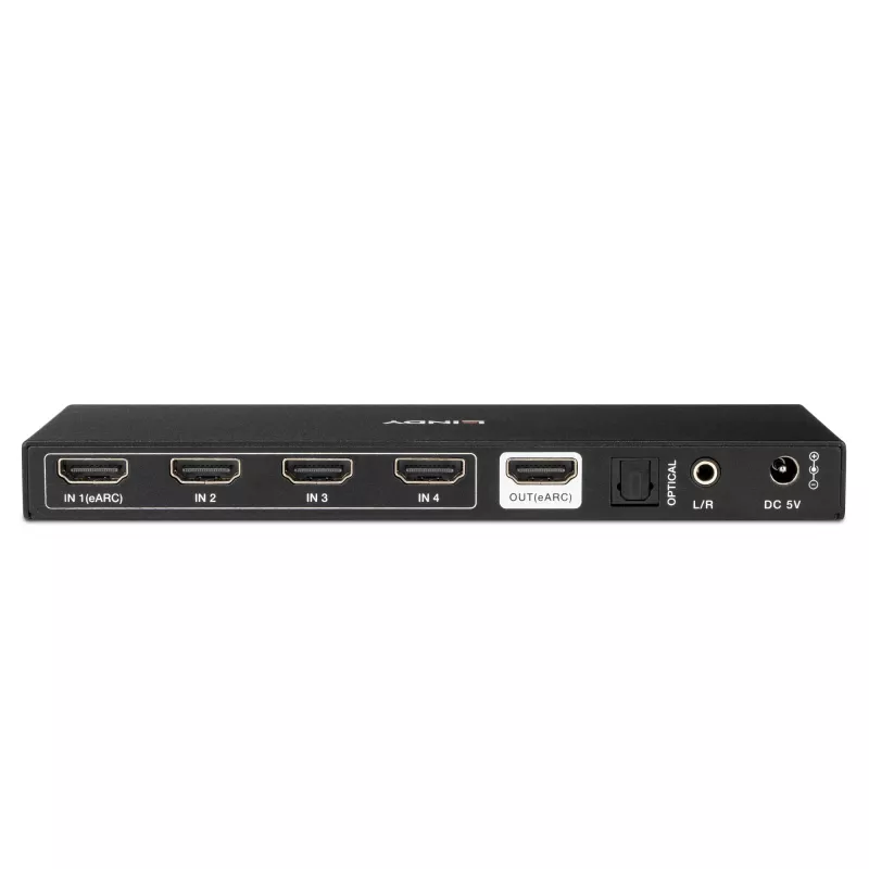 Lindy 4-Port HDMI 8K60 Διακόπτης με eARC HDMI USB A USB C