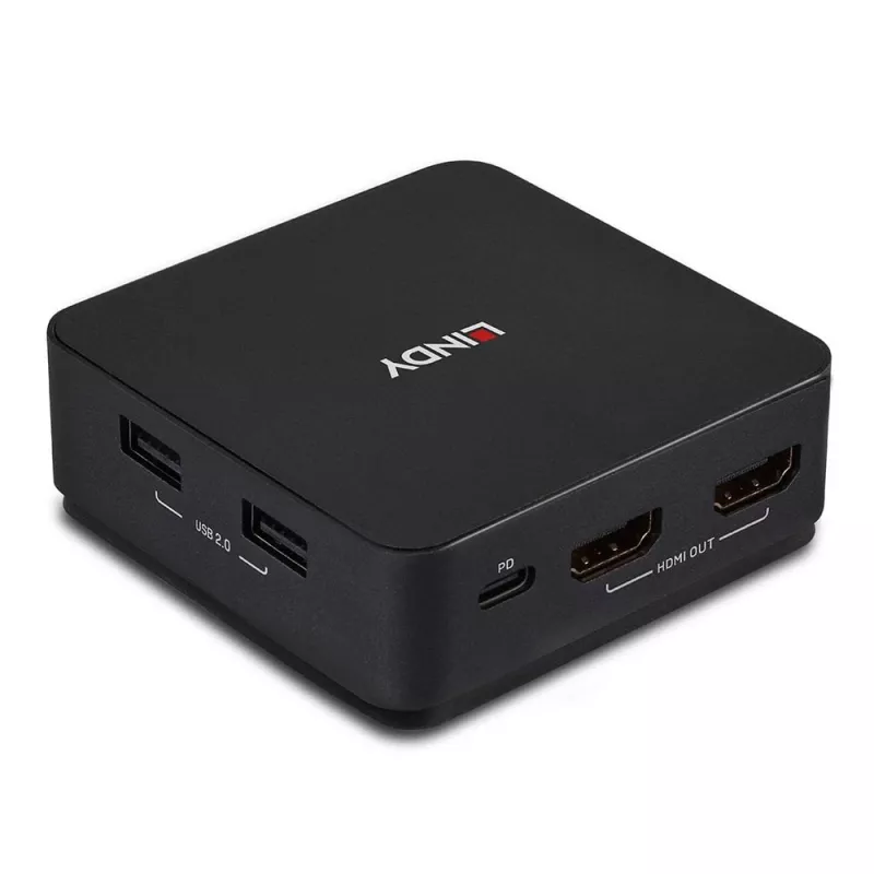 Lindy 2 Port Type C, Dual HDMI 4K60 Διακόπτης KVM