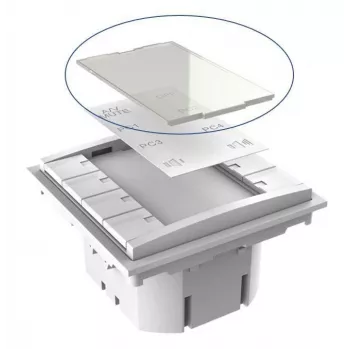 Πάνελ με κουμπιά Vivolink VLCP8B-PLEXIGLASS Λευκό DC 12V