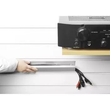 Ίσιο κανάλι καλωδίων VivoLink VLWL110B Μαύρο 660 mm Πλάτος 60 mm Βάθος 20 mm Ύψος