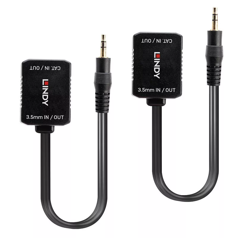 Lindy 70450 επεκτάτης στερεοφωνικού ήχου CAT5/6, παθητικός, έως 100 m