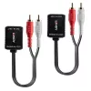 AV-πομπός Lindy 500m Cat.6 Phono αναλογικός επέκτασης ήχου