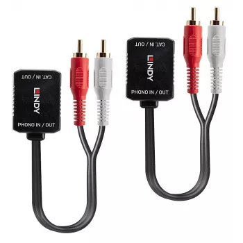 AV-πομπός Lindy 500m Cat.6 Phono αναλογικός επέκτασης ήχου