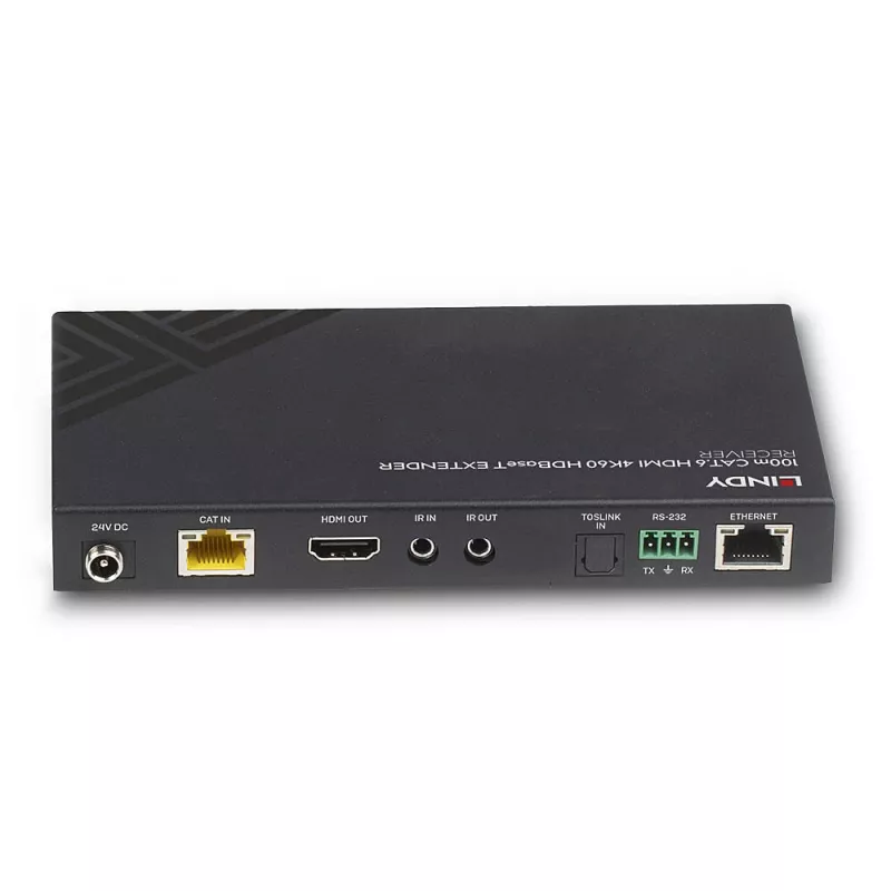 AV-δέκτης Lindy 100m Cat.6 HDMI 4K60 Audio IR RS-232 HDBaseT