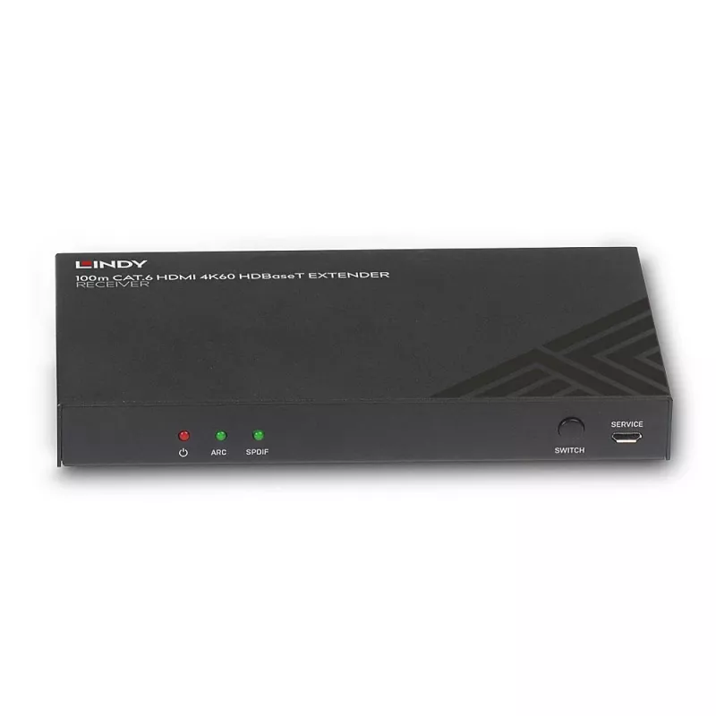 AV-δέκτης Lindy 100m Cat.6 HDMI 4K60 Audio IR RS-232 HDBaseT