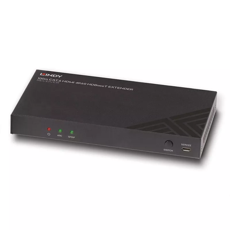 AV-δέκτης Lindy 100m Cat.6 HDMI 4K60 Audio IR RS-232 HDBaseT