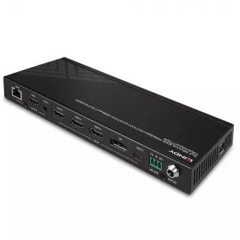 AV-πομπός Lindy 5 Port Seamless Presentation Switch HDBaseT Extender 3840 x 2160 Pixel