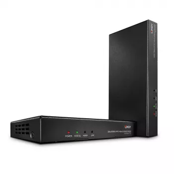AV-πομπός & δέκτης Lindy 300m οπτικής ίνας HDMI 18G & IR-Extender