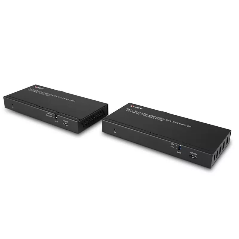 Lindy 70m Cat.6 HDMI 4K60, Audio, IR και RS-232 HDBaseT Extender με ARC