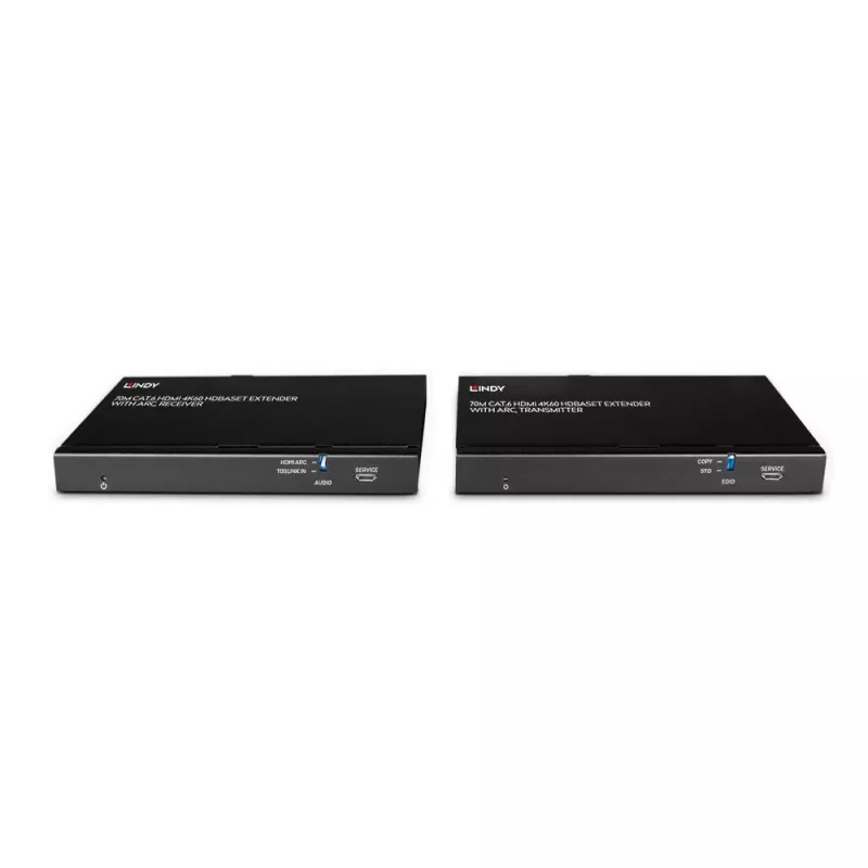 Lindy 70m Cat.6 HDMI 4K60, Audio, IR και RS-232 HDBaseT Extender με ARC