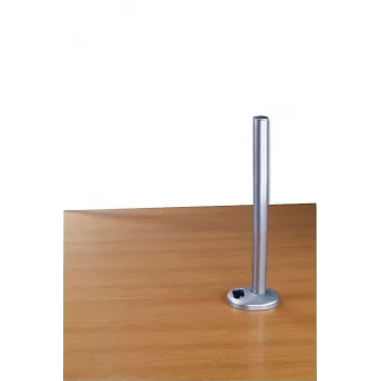 Lindy 450 mm στύλος με σφιγκτήρα διέλευσης γραφείου, ασημί