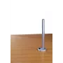 Lindy 450 mm στύλος με σφιγκτήρα διέλευσης γραφείου, ασημί