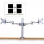 Lindy διπλοί ρυθμιζόμενοι βραχίονες LCD για έως 10 kg, ασημί