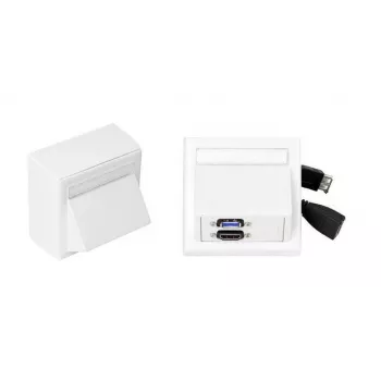 Vivolink WI221261 επικάλυψη πρίζας HDMI + USB A λευκή 2 μονάδες