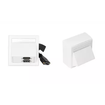 Vivolink WI221292 πρίζα HDMI + DisplayPort + 3,5 mm λευκή
