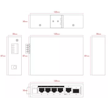 Δικτυακό switch Ernitec ELECTRA-U06-1GB 1GB Ethernet
