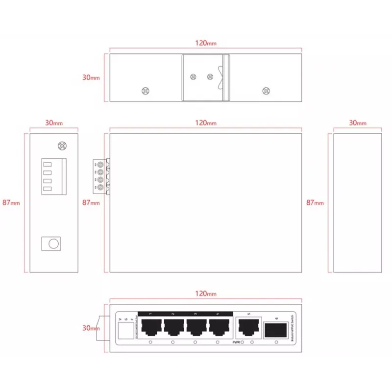 Δικτυακό switch Ernitec ELECTRA-U06-1GB 1GB Ethernet