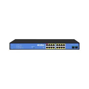 ERNITEC unmanaged PoE Switch ELECTRA-U16-1GB 16 θυρών, 1 GbE Uplink, 285W Power Budget