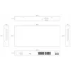 ERNITEC unmanaged PoE Switch ELECTRA-U16-1GB 16 θυρών, 1 GbE Uplink, 285W Power Budget