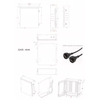 Εξωτερικού χώρου IP66 κουτί ασφαλείας ERNITEC 0070-10466 ανθεκτικό στις καιρικές συνθήκες αξιόπιστο