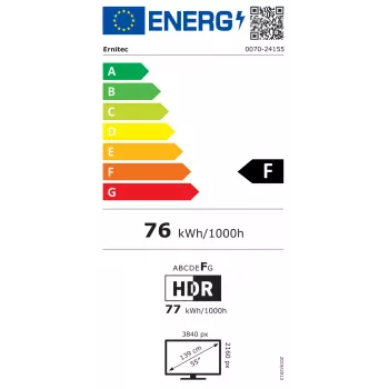 Οθόνη Ernitec 55'' 24/7 4K UHD Οθόνη παρακολούθησης LCD
