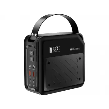 Φορητός σταθμός τροφοδοσίας DC SANDBERG Sandberg DC Power Station 72000 — LMFP 72.000 mAh, είσοδος DC & USB‑C, μαύρο