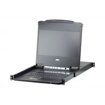 ATEN CL6708MW Κονσόλα rack 43,9 cm (17,3 ίντσες) 1920 x 1080 Pixel Μέταλλο, Πλαστικό Μαύρο 1U