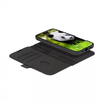 Θήκη folio dbramante1928 Lynge MagSafe iPhone 16 μαύρο 3 θήκες καρτών