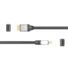 j5create JDC52 Καλώδιο Ultra HD 4K HDMI™, μαύρο και γκρι, 2 m