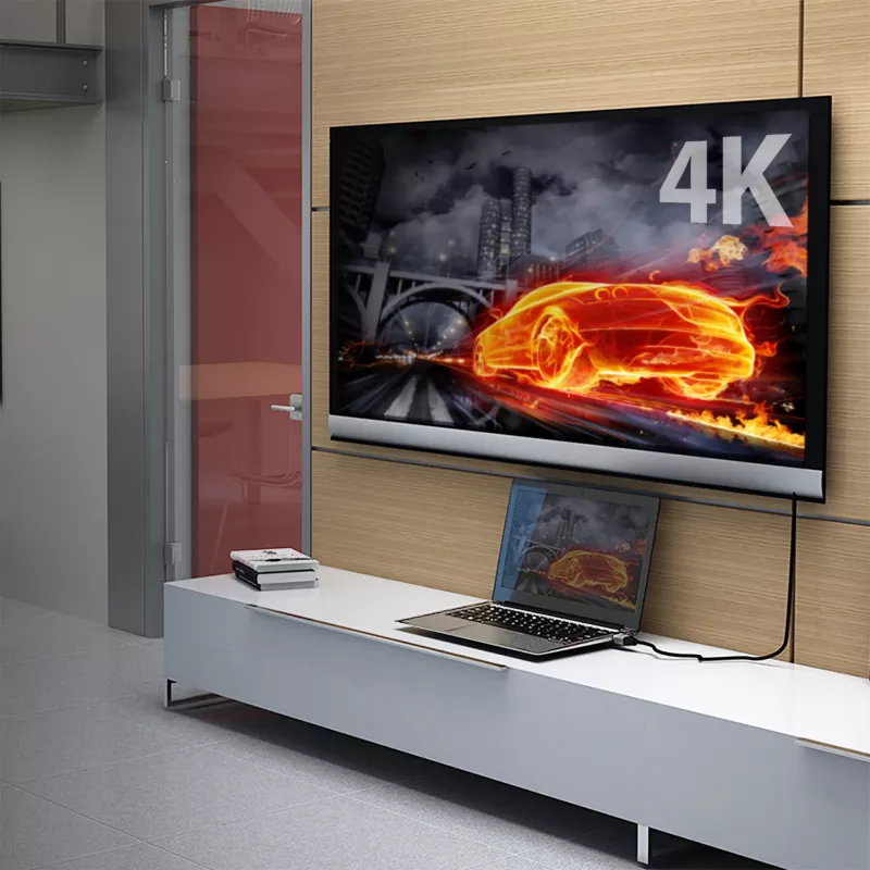 j5create JDC52 Καλώδιο Ultra HD 4K HDMI™, μαύρο και γκρι, 2 m