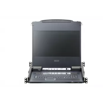 ATEN CL6708MW Κονσόλα rack 43,9 cm (17,3 ίντσες) 1920 x 1080 Pixel Μέταλλο, Πλαστικό Μαύρο 1U