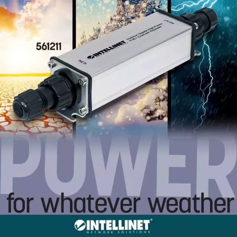 Εξωτερικός επεκτατής Gigabit PoE+ Intellinet 561211