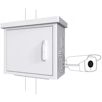 Ερμάριο rack Lanview RCCTV002 0U, IP66, 600×300×550 mm, 40 kg, λευκό